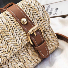 Load image into Gallery viewer, loomrack Crossbody Braided Straw Messenger Bag Top-Handle Bags