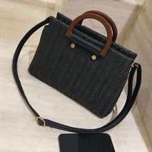 Load image into Gallery viewer, loomrack Crossbody Top Handle Straw Messenger Bag Top-Handle Bags