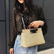 Load image into Gallery viewer, loomrack Crossbody Top Handle Straw Messenger Bag Top-Handle Bags
