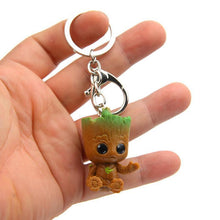 Load image into Gallery viewer, loomrack Cute Baby Groot Tree Flower Pot Key Chain (4 pcs.) Flower Pots & Planters