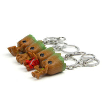 Load image into Gallery viewer, loomrack Cute Baby Groot Tree Flower Pot Key Chain (4 pcs.) Flower Pots & Planters