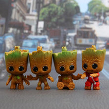 Load image into Gallery viewer, loomrack Cute Baby Groot Tree Flower Pot Key Chain (4 pcs.) Flower Pots & Planters