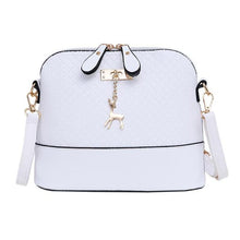 Load image into Gallery viewer, loomrack Deer Charm Crossbody Bag Shoulder Bags White