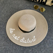Load image into Gallery viewer, loomrack Do Not Disturb Summer Straw Hat Sun Hats