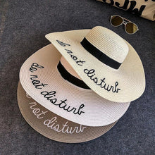 Load image into Gallery viewer, loomrack Do Not Disturb Summer Straw Hat Sun Hats