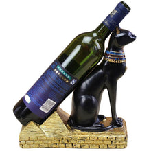 Load image into Gallery viewer, loomrack Egyptian Feline Wine Rack Holder Wine Racks