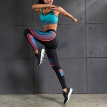 Load image into Gallery viewer, loomrack Elastic Compression Fitness Set Yoga Sets Black Red - Blue / S