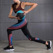 Load image into Gallery viewer, loomrack Elastic Compression Fitness Set Yoga Sets Black Red - Red / S