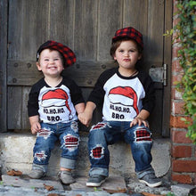 Load image into Gallery viewer, loomrack Matching Kids Christmas - Ho Ho Ho Kids T-shirts Matching Outfits