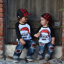 Load image into Gallery viewer, loomrack Matching Kids Christmas - Ho Ho Ho Kids T-shirts Matching Outfits