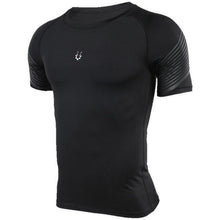 Load image into Gallery viewer, loomrack Men's Spiral Reflective Short Sleeve Compression Top T-Shirts 72603 / S