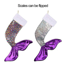 Load image into Gallery viewer, loomrack Mermaid Sequin Christmas Stocking Christmas Accessories