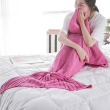 Load image into Gallery viewer, loomrack Mermaid Tail Blanket - Crochet - Adult / Kids / Baby Blankets Rose / Baby 50x80CM