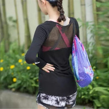Load image into Gallery viewer, loomrack Mesh Back Long Sleeve Fitness Top - I TRY Yoga Shirts