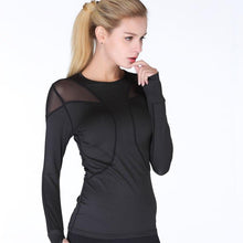 Load image into Gallery viewer, loomrack Quick Dry Breathable Mesh Long Sleeve Yoga Top Yoga Shirts