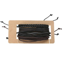 Load image into Gallery viewer, loomrack Retro Adjustable Leather Bangles for Men Charm Bracelets