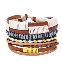 Load image into Gallery viewer, loomrack Retro Adjustable Leather Bangles for Men Charm Bracelets Bracelet Style - 02