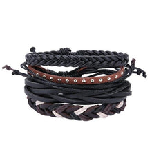 Load image into Gallery viewer, loomrack Retro Adjustable Leather Bangles for Men Charm Bracelets Bracelet Style - 09