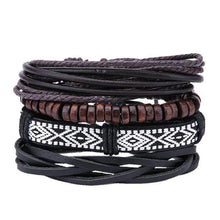 Load image into Gallery viewer, loomrack Retro Adjustable Leather Bangles for Men Charm Bracelets Bracelet Style - 10