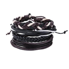 Load image into Gallery viewer, loomrack Retro Adjustable Leather Bangles for Men Charm Bracelets Bracelet Style - 12