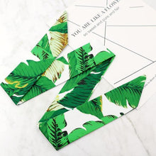 Load image into Gallery viewer, loomrack Retro Funk Silk Headbands Hair Accessories Green