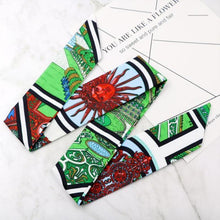 Load image into Gallery viewer, loomrack Retro Funk Silk Headbands Hair Accessories Light Green