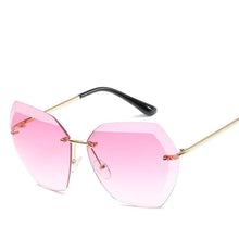 Load image into Gallery viewer, loomrack Retro Rimless Dimensional Sunglasses Sunglasses