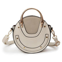 Load image into Gallery viewer, loomrack Retro Round Top Handle Purse Shoulder Bags Beige