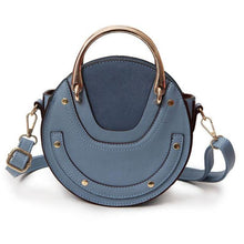 Load image into Gallery viewer, loomrack Retro Round Top Handle Purse Shoulder Bags Blue