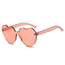 Load image into Gallery viewer, loomrack Rimless Heart Shaped Sunglasses Sunglasses Oragne