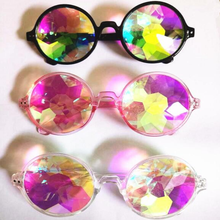 Load image into Gallery viewer, loomrack Round Kaleidoscope Sunglasses Sunglasses