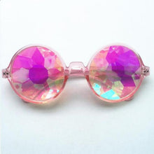 Load image into Gallery viewer, loomrack Round Kaleidoscope Sunglasses Sunglasses Pink