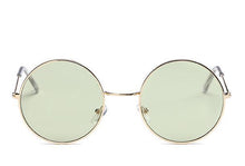 Load image into Gallery viewer, loomrack Round Small Frame Sunglasses Sunglasses Gold Green