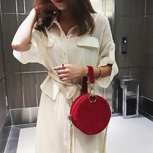 Load image into Gallery viewer, loomrack Round Suede Crossbody Top Handle Bag Top Handle Bags