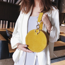 Load image into Gallery viewer, loomrack Round Suede Crossbody Top Handle Bag Top Handle Bags