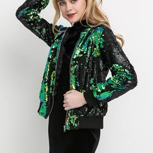 Load image into Gallery viewer, loomrack Sequin Bomber Jacket Jackets