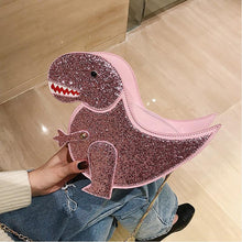 Load image into Gallery viewer, loomrack Sequin Dinosaur Bag Cross Body Bags