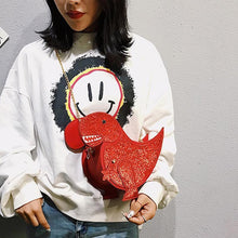 Load image into Gallery viewer, Sequin Dinosaur Bag