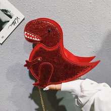 Load image into Gallery viewer, loomrack Sequin Dinosaur Bag Cross Body Bags