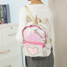 Load image into Gallery viewer, loomrack Sequin Unicorn Backpack Backpacks