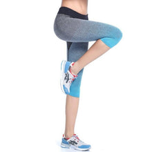 Load image into Gallery viewer, loomrack Shade to Gray Yoga Pants & Capris Yoga Pants Blue Capri pants / M
