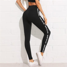Load image into Gallery viewer, loomrack Side Quote Print Super Stretchy Leggings Leggings