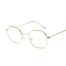 Load image into Gallery viewer, loomrack Small Vintage Metal Hexagon Frame Sunglasses Sunglasses Gold