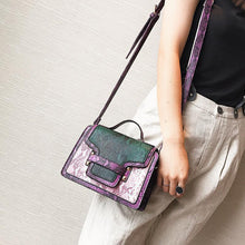 Load image into Gallery viewer, loomrack Snakeskin Cross Body Messenger Flap Bag Cross Body Bags