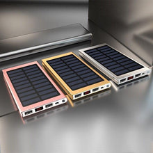 Load image into Gallery viewer, Solar Powered Portable Phone Charger