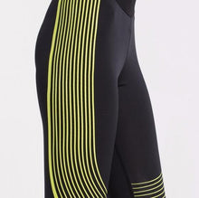 Load image into Gallery viewer, loomrack Spiral Reflective Compression Leggings Running Tights BLACK YELLOW / S