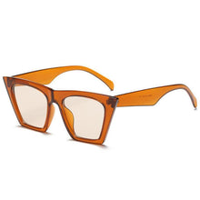 Load image into Gallery viewer, loomrack Squared Cat Eye Frames Sunglasses Orange