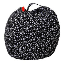 Load image into Gallery viewer, loomrack Stuffed Animal Toy Storage Bean Bag Baby Accessories Diameter 140CM / Black Star / United States