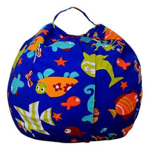 Load image into Gallery viewer, loomrack Stuffed Animal Toy Storage Bean Bag Baby Accessories Diameter 140CM / Fishes / United States