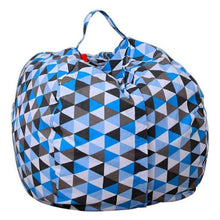 Load image into Gallery viewer, loomrack Stuffed Animal Toy Storage Bean Bag Baby Accessories Diameter 140CM / Triangles / United States